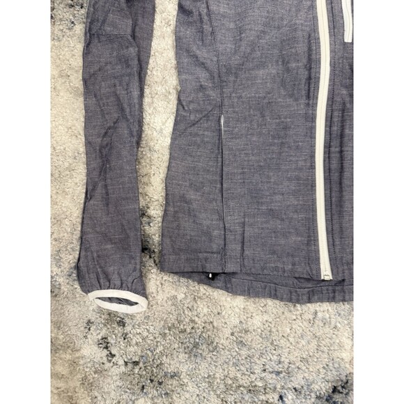 VINTAGE NIKE NSW VAPOR JACKET CHAMBRAY TECH PACK HOODIE RARE ORANGE DRAWSTRING - Picture 3 of 8